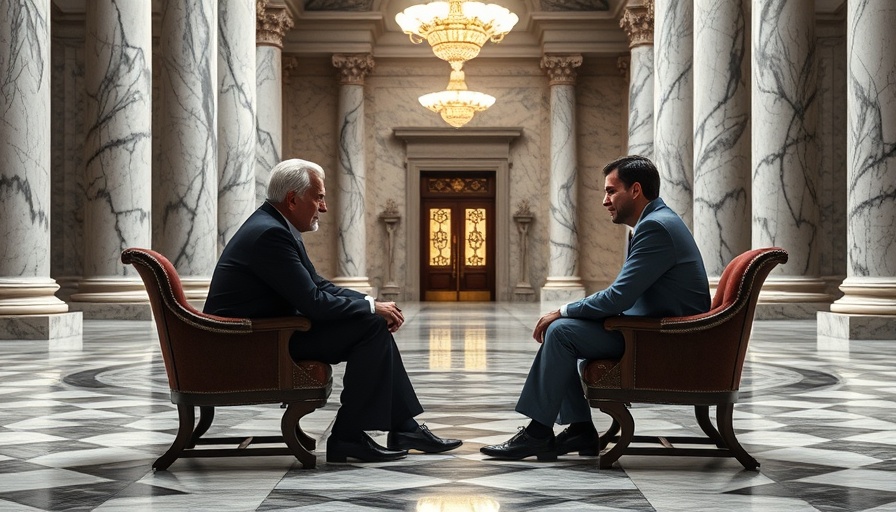 Ukraine U.S. economic minerals deal discussion in marble hall.
