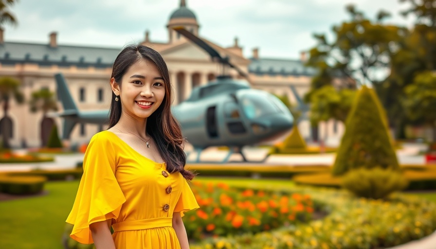 Vietnam on the Move: Children explore a historic helicopter display.