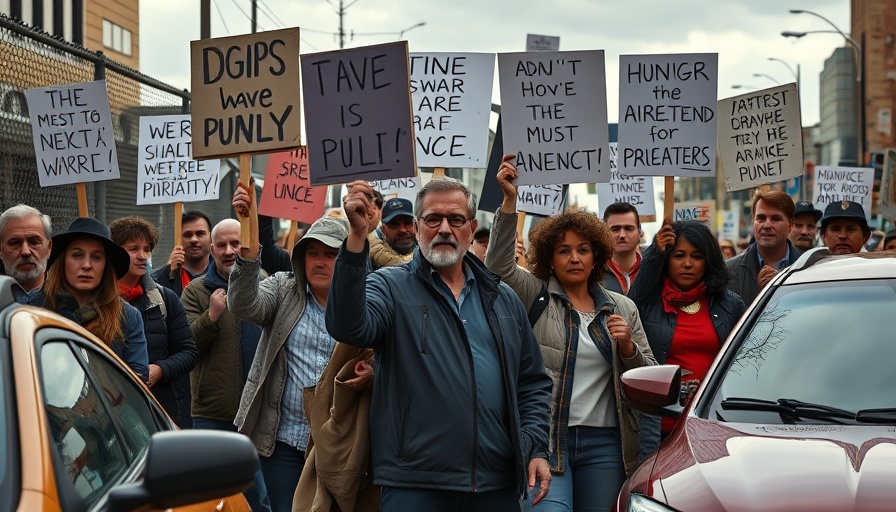 Urban Ore strike in Berkeley with protesters holding signs.