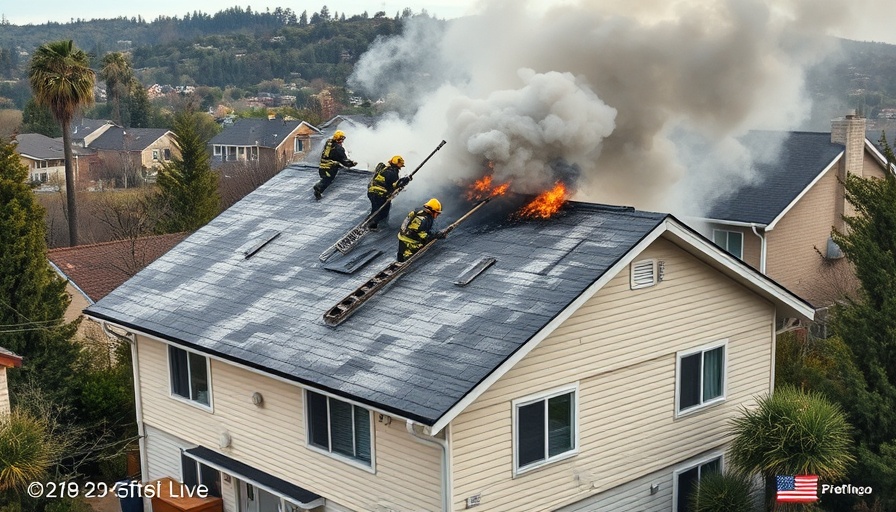 Firefighters battling house fire after plane crash in Simi Valley.