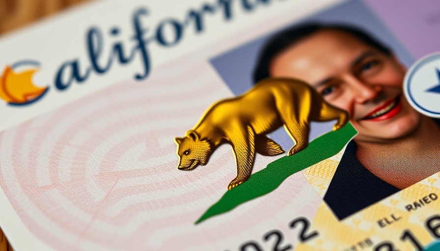 California driver's license close-up showing bear hologram, Real ID compliance.