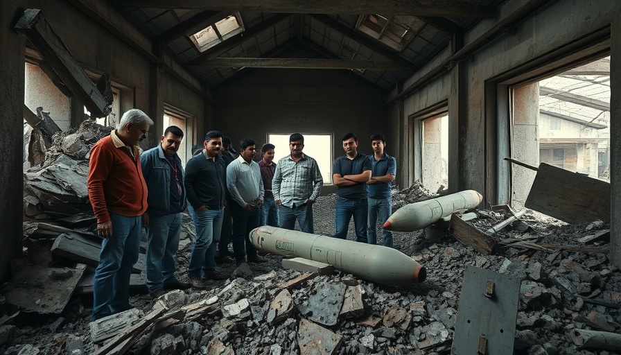 Debris aftermath in Kashmir amidst India Pakistan tensions.