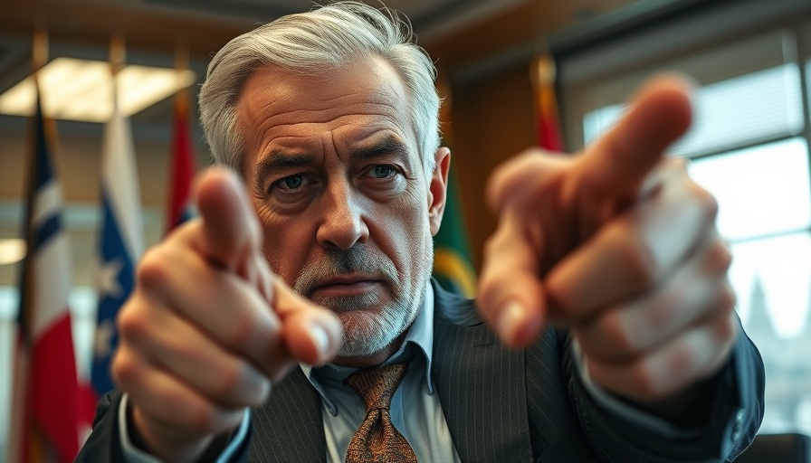 Political figure during a statement on Ukraine-Russia ceasefire.