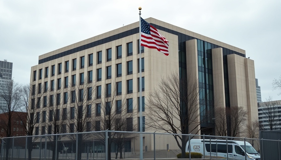 U.S. embassy building in Ukraine amidst air attack warning
