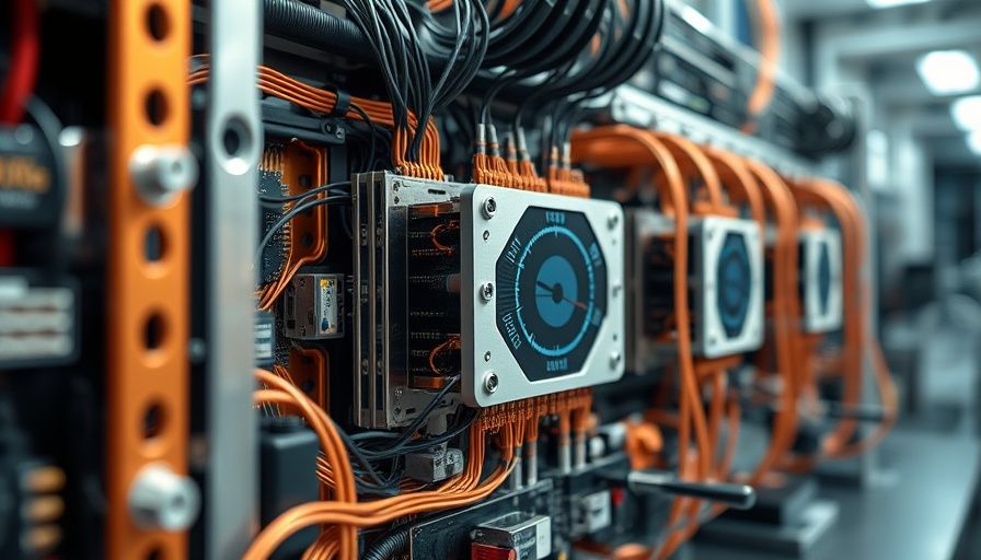Advanced quantum computing apparatus in a lab, highlighting investment potential.