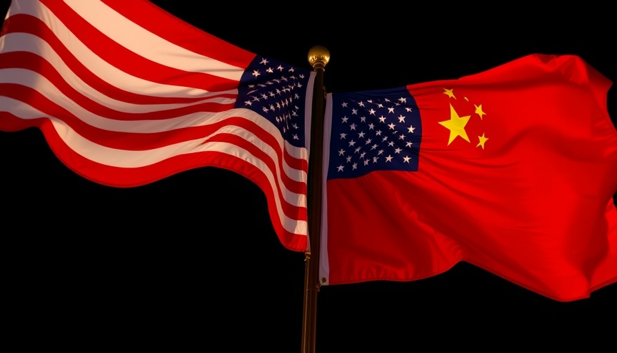 US and China flags symbolize tariff pause, night sky