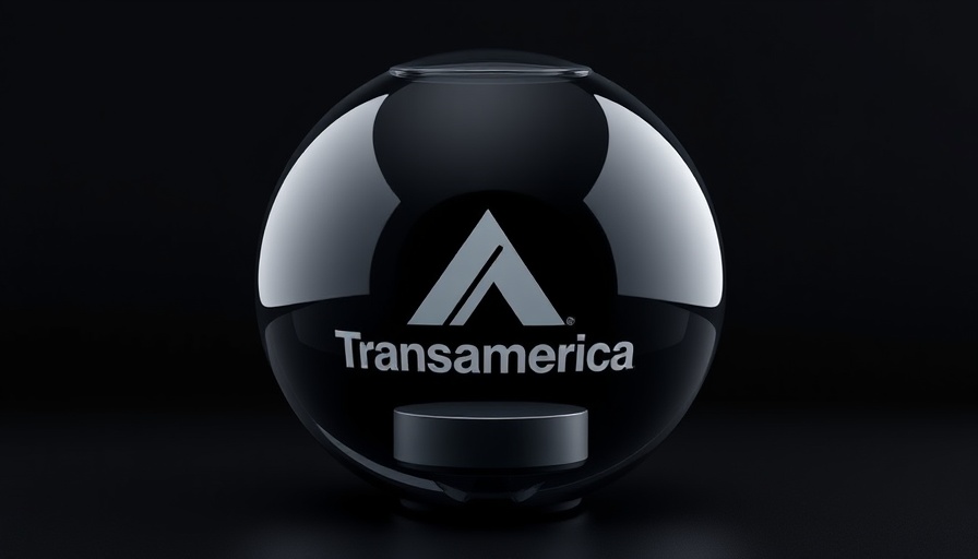 Sleek Transamerica Pyramid time capsule with logo on dark background.