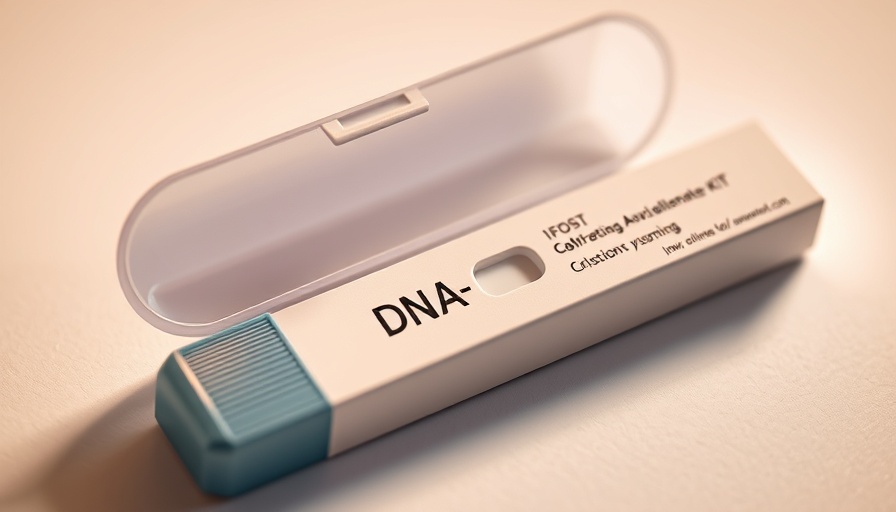 DNA testing kit, colorful branding, 23andMe deal and bidding landscape.