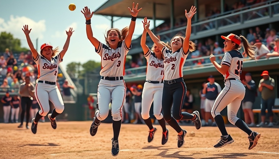 CCS softball playoffs 2025: Players celebrating a victory.