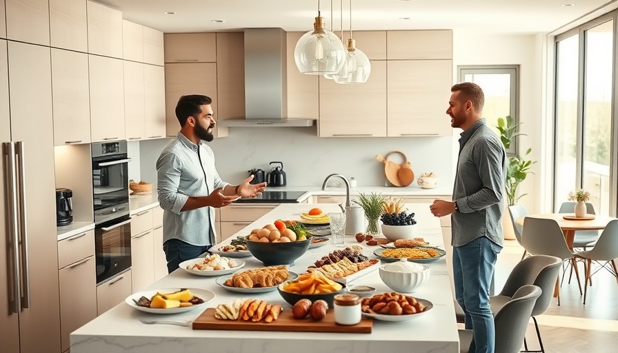 HBO Mountainhead Tech Billionaires in a modern kitchen setting