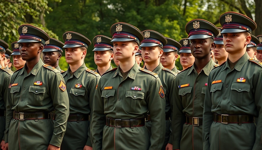 Soldiers standing in formation, Trump Putin Call Diplomatic Win.