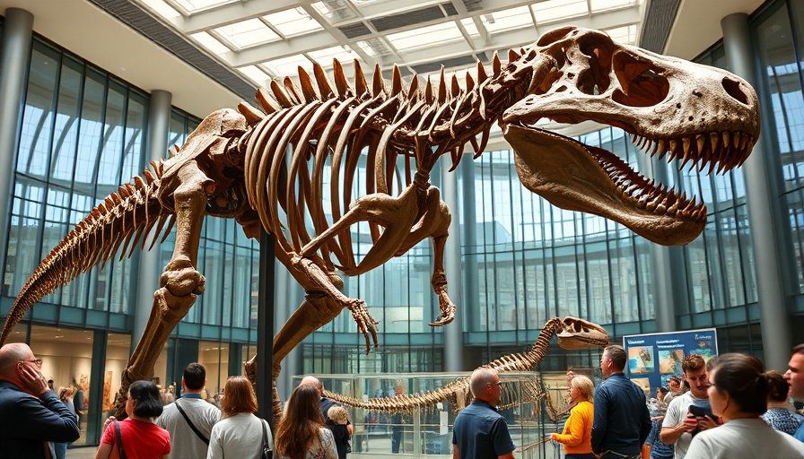 Dinosaur skeleton exhibit at Cal Academy with visitors, Cal Academy workers ratify first union contract