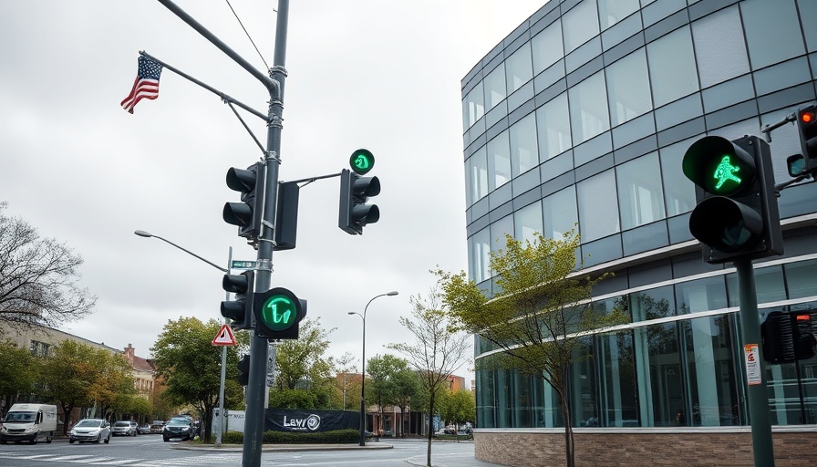 Traffic light with speed camera at San Francisco street corner.