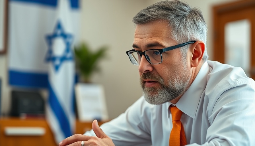 Discussion on Canada-Israel relations with Israeli flag in the background