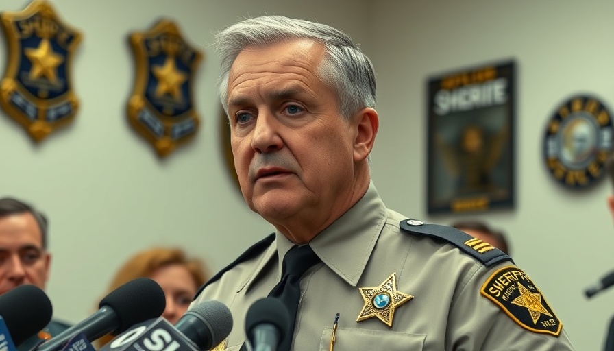 Sheriff addressing press about Jon Worrell charged in wife's murder.