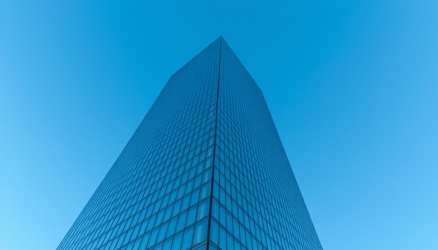 Modern skyscraper with reflective glass under clear sky, 1975 Murder Convict Arrested.