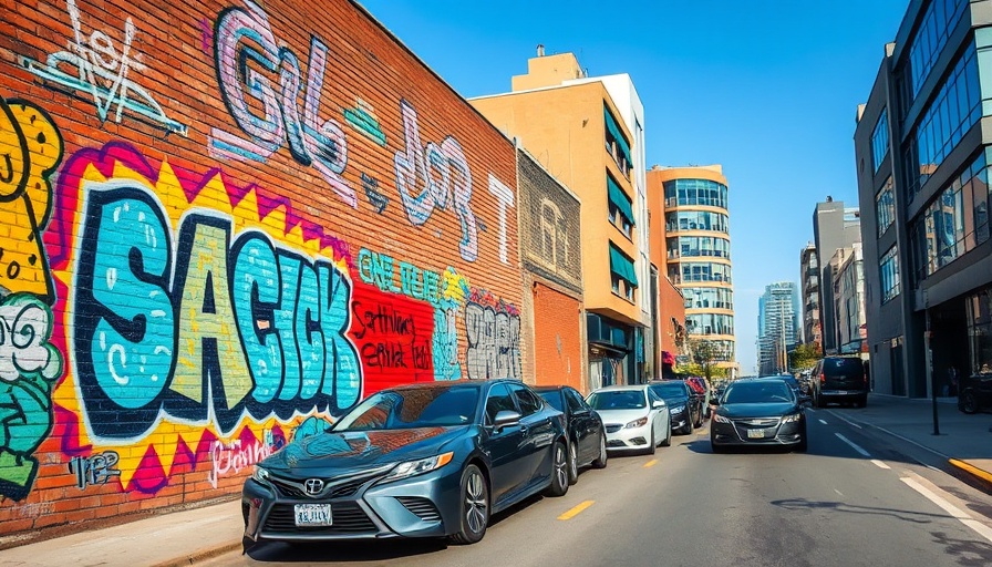 San Francisco local news: vibrant city street with graffiti.