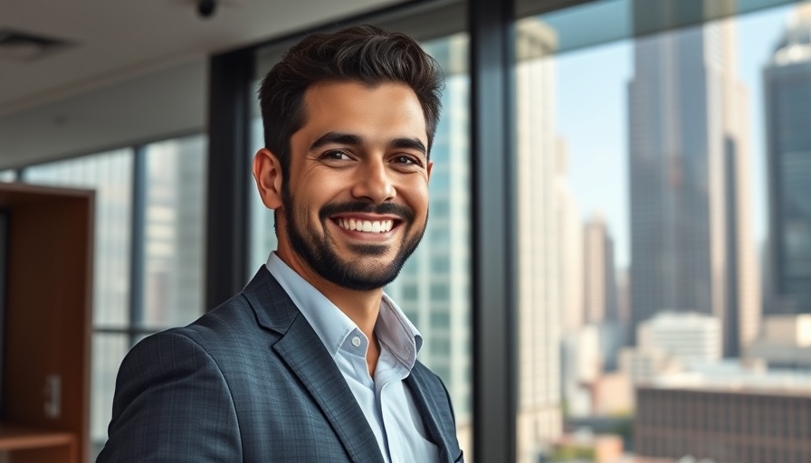Business professional in office with San Francisco city view, San Francisco News.