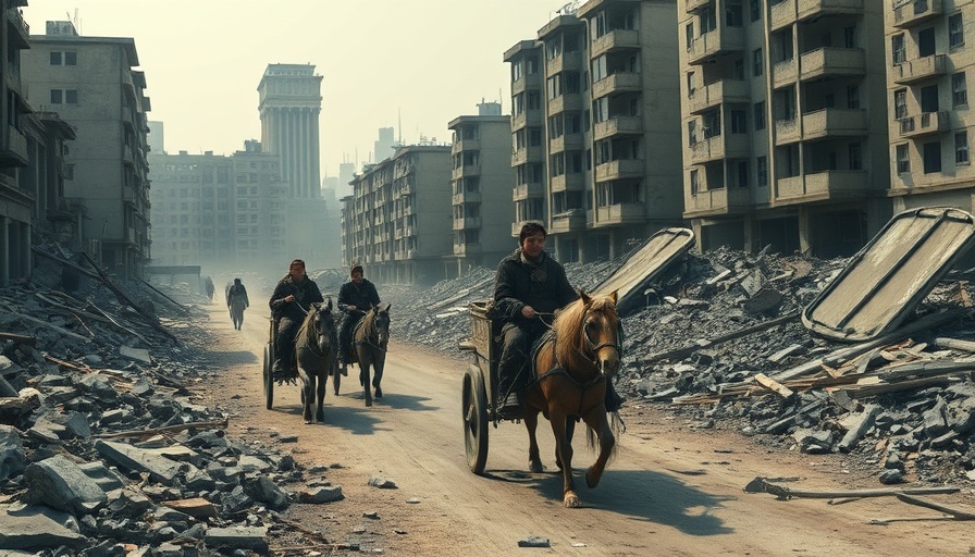 Urban devastation depicting Israel’s growing isolation.