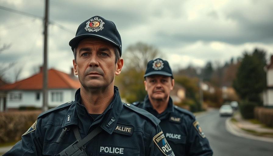 French police officers in rural area related to cryptocurrency kidnappings.