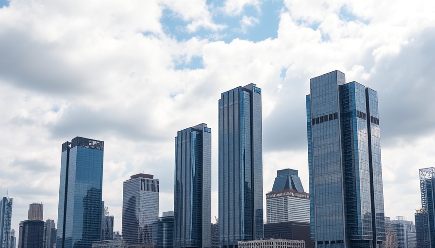 San Francisco office towers under a partly cloudy sky, symbolizing tenants loss.