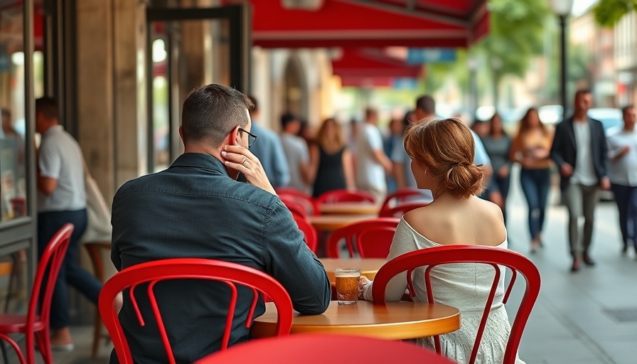 Couple at a Paris café amid France smoking ban outdoor public spaces.