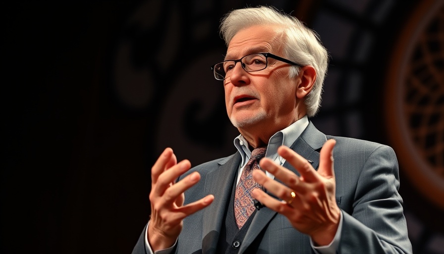 San Francisco News: Engaging older man in discussion on stage.