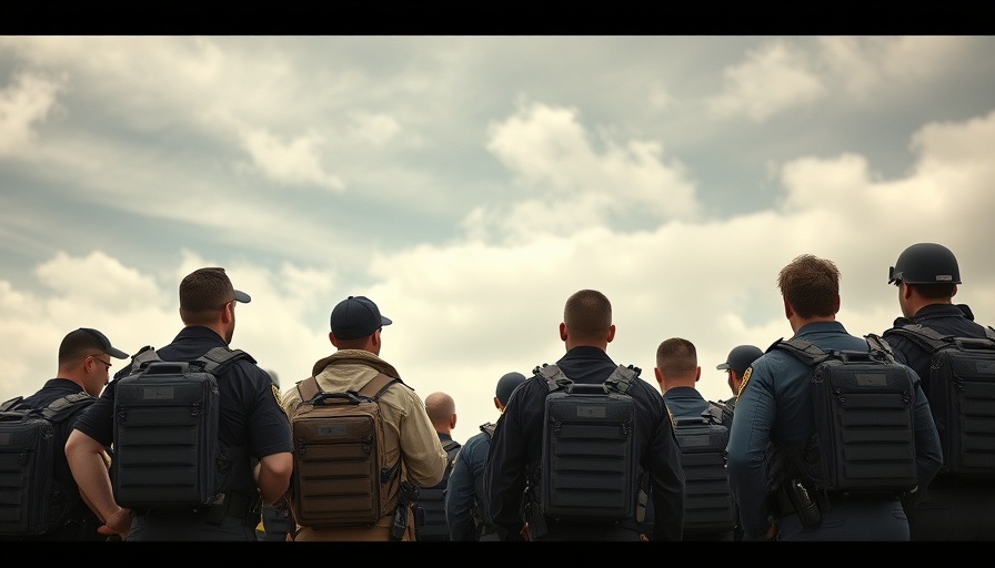 Diverse law enforcement officers in tactical gear, showcasing teamwork.