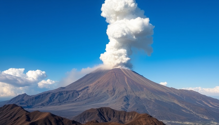 Mount Etna eruptions spewing ash into the sky.