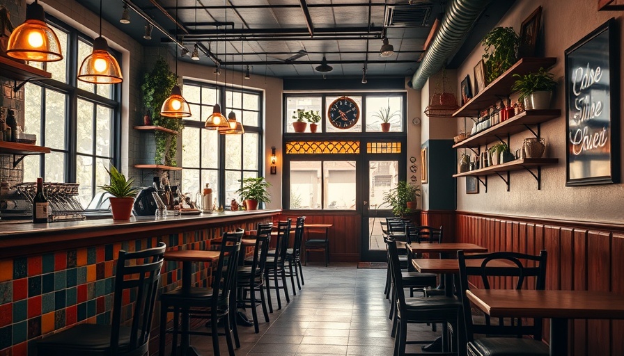 Cozy café in Bay Area with colorful tiles and inviting decor