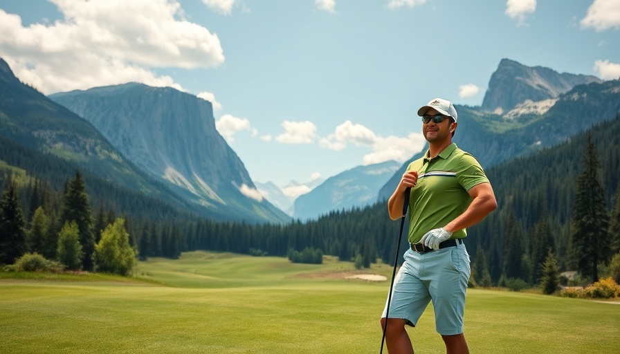 Man on golf course during Kananaskis G7 Summit preparation