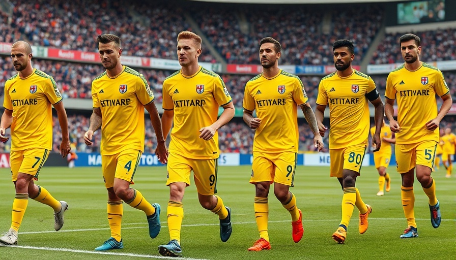 El Farolito Soccer Club players entering the field.