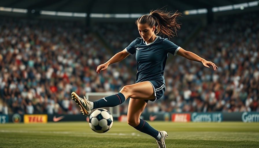 Bay FC player kicks ball in victory match against Portland.