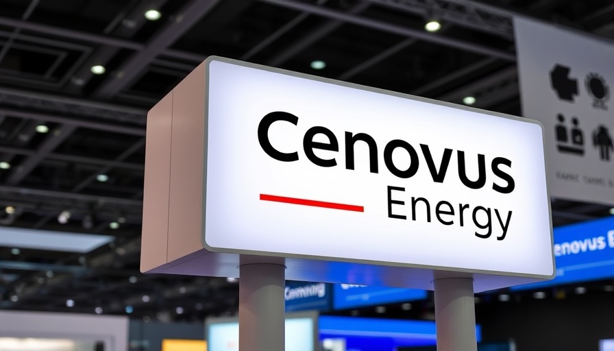 Cenovus Energy banner highlighting US dependency on Canadian oil.