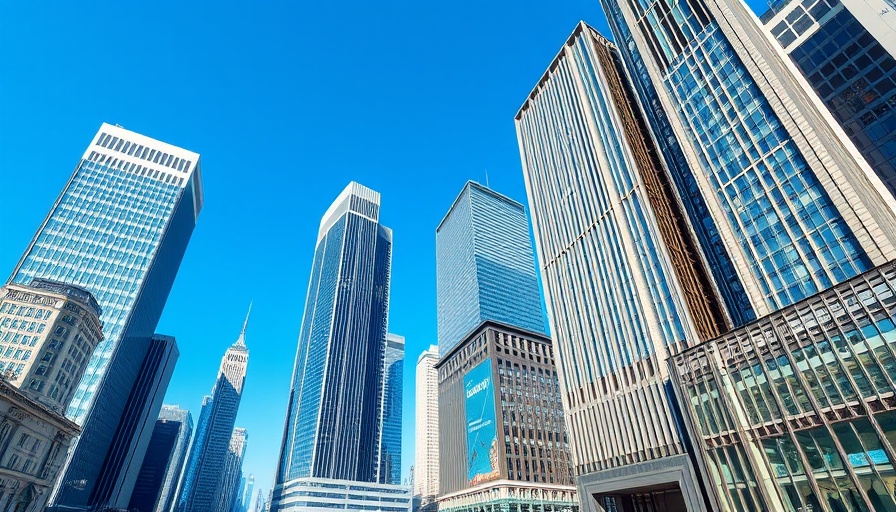 Bay Area IPO: Tall skyscrapers in a modern cityscape.