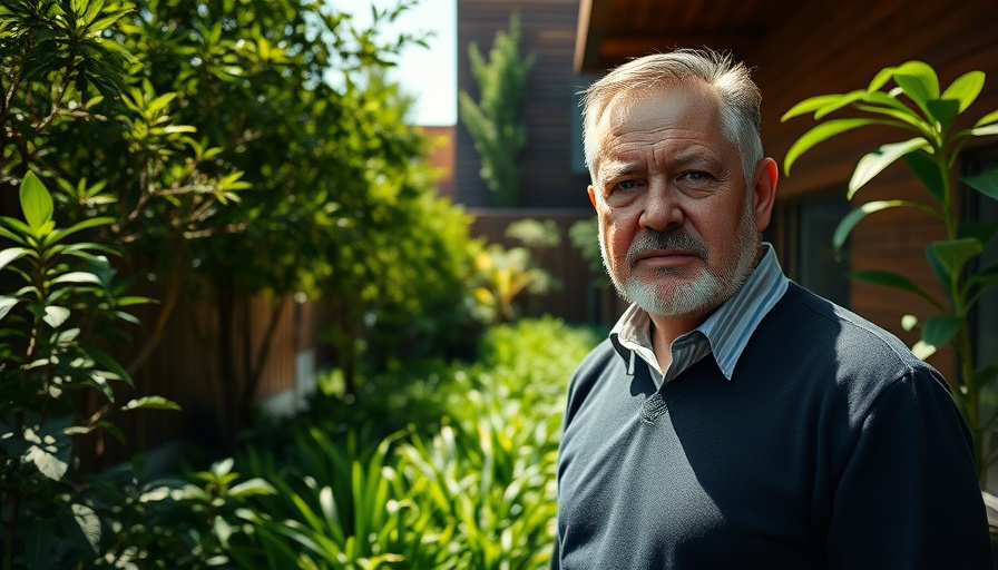 San Francisco Condo Market Challenges: Man in urban garden portrait.