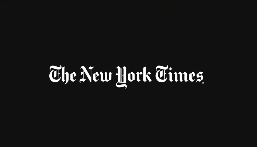 New York Times logo, black and white design