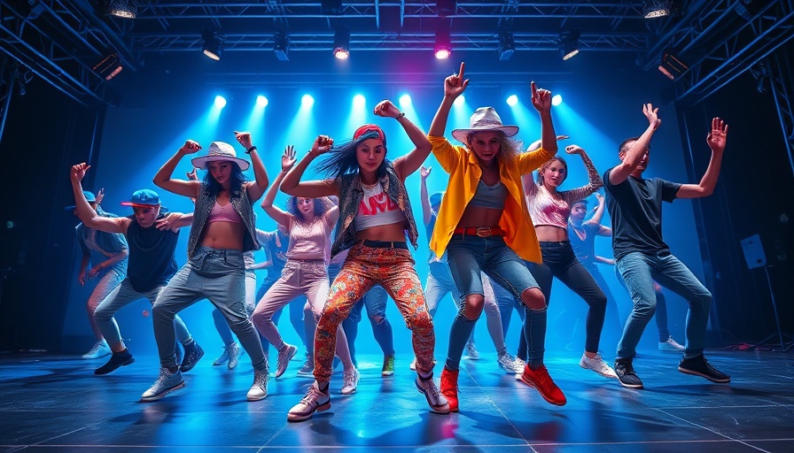 Dynamic Oakland hip-hop musical performers vibrant stage.