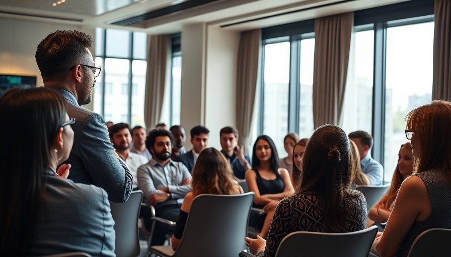 Event speaker addressing audience in San Francisco conference room.