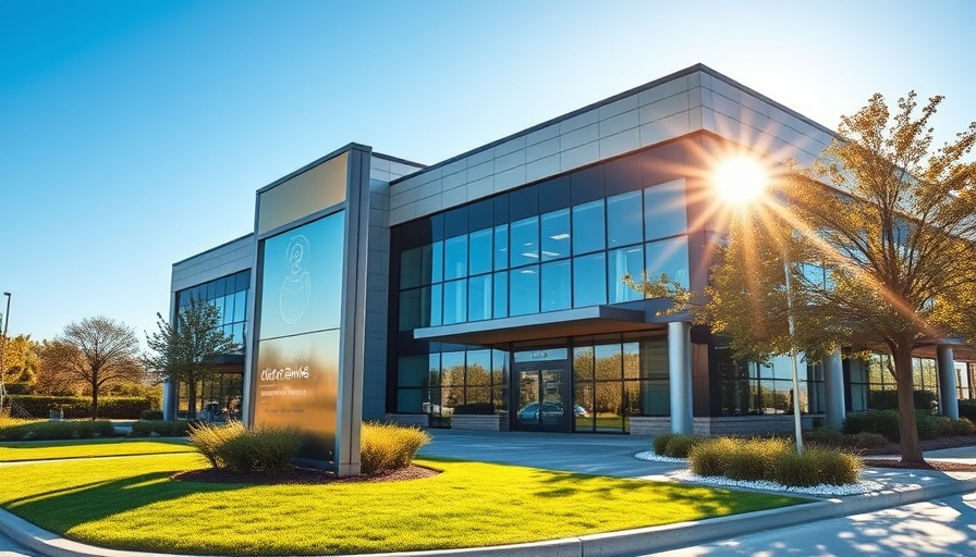 Fremont Battery Company office building with Gotion sign, clear day.