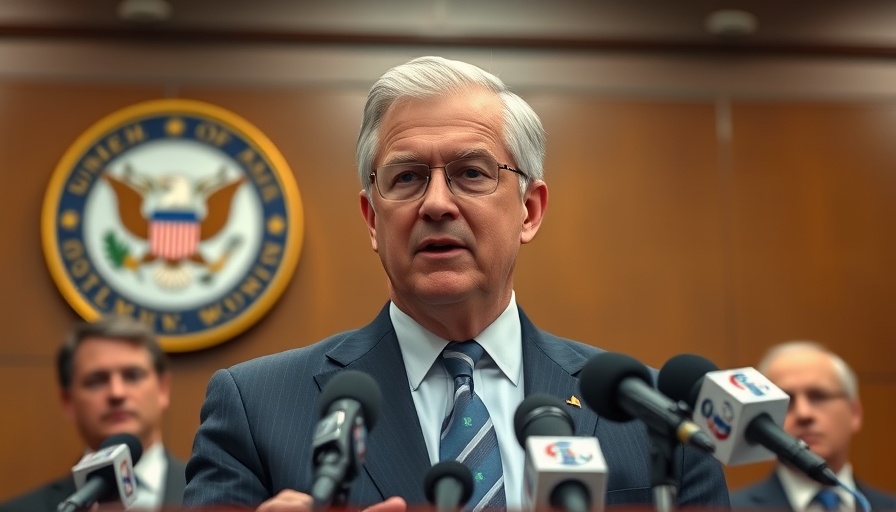 Government official speaks on Iran's Uranium Stockpile at a press briefing.