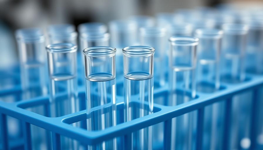 Test tubes in a rack representing 23andMe Lemonaid Health unit acquisition.