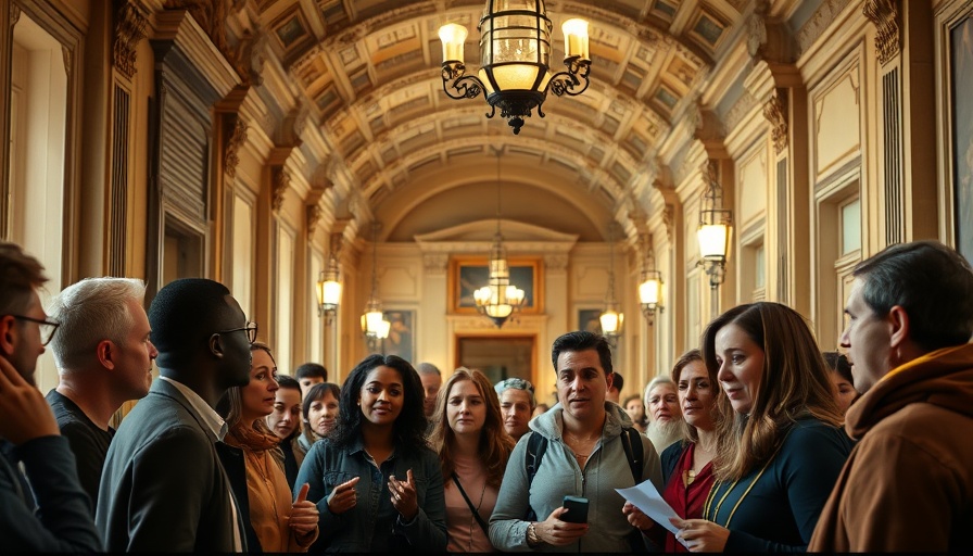 San Francisco budget cuts protests in crowded hallway.