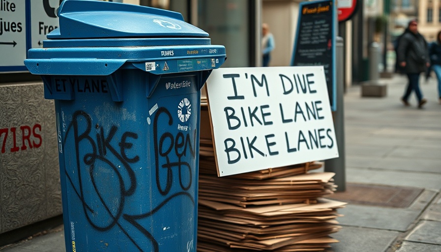San Francisco local news: Protest sign on recycling bin
