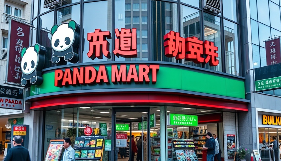 Modern Panda Mart store exterior in Kenya with vibrant signage
