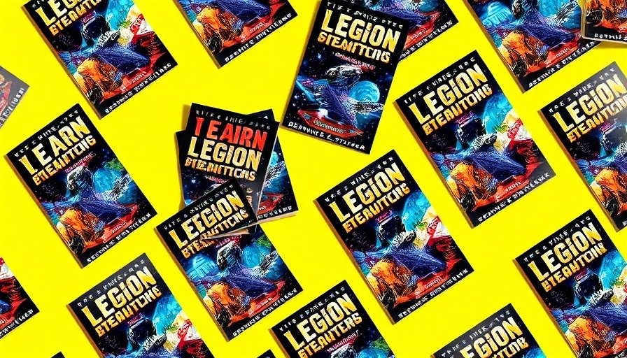 Dystopian sci-fi novel 'We Are Legion (We Are Bob)' covers laid against bright yellow.