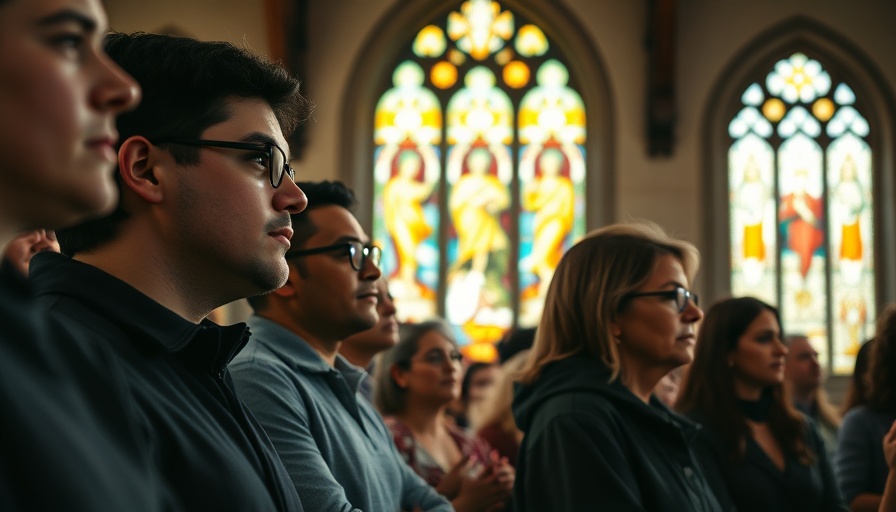 Group praying in church, contemplation and reflection, Pope Leo XIV actions on sexual abuse.