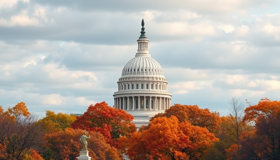 Trump tax cuts Senate weekend session at Capitol dome with autumn trees