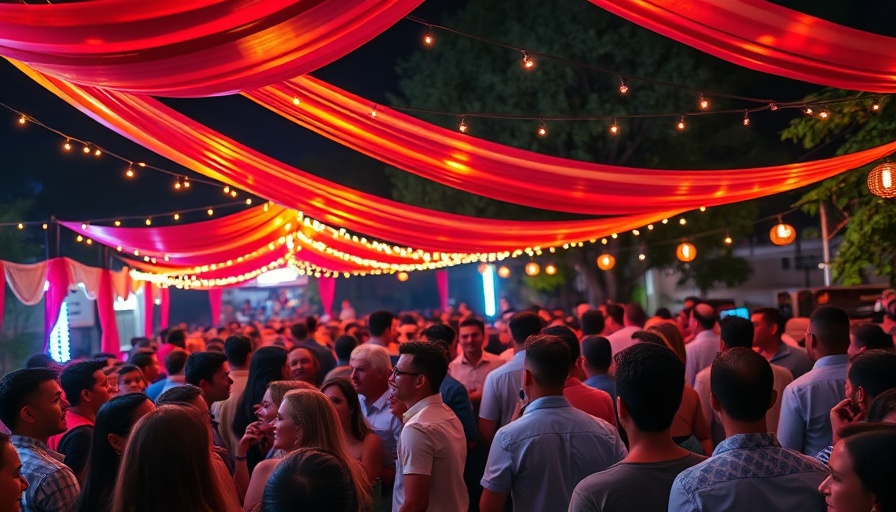 San Francisco local news: Vibrant outdoor party with festive decorations.