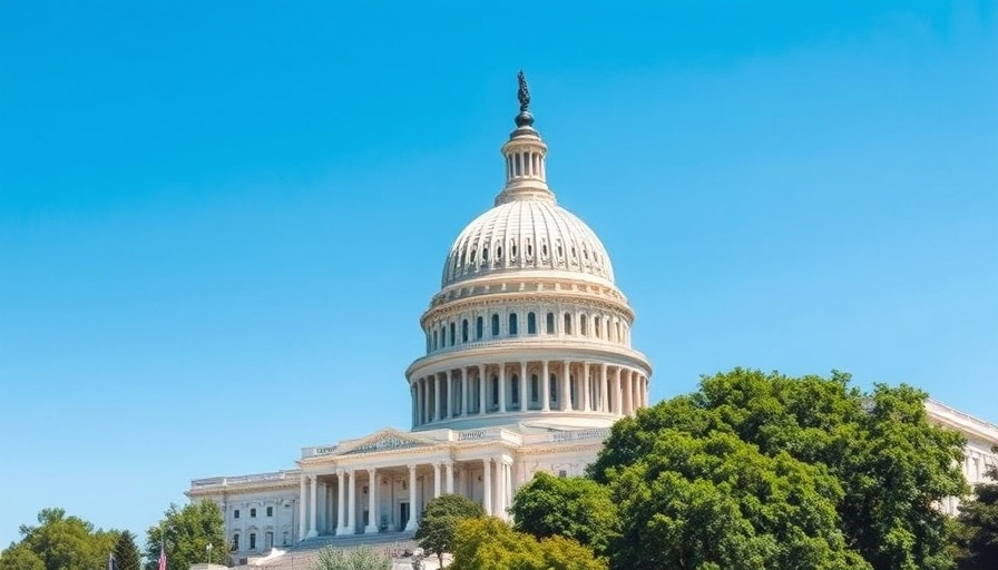 U.S. Capitol building under clear blue sky, Senate Republicans tax cuts accounting gimmick.